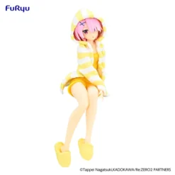 Re:Zero -Starting Life In Another World- Ram: Roomwear Yellow Color Ver. Noodle Stopper Figure