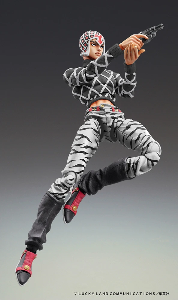 Super Action Statue Big JoJo's Bizarre Adventure Part 5 Guido Mista & Sex Pistols Ver. Black 6 Super Action Statue Big JoJo's Bizarre Adventure Part 5 Guido Mista & Sex Pistols Ver. Black - Image 4