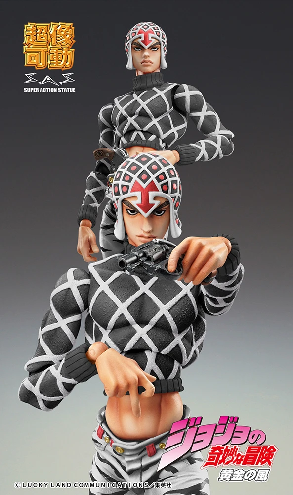 Super Action Statue Big JoJo's Bizarre Adventure Part 5 Guido Mista & Sex Pistols Ver. Black 4 Super Action Statue Big JoJo's Bizarre Adventure Part 5 Guido Mista & Sex Pistols Ver. Black - Image 2